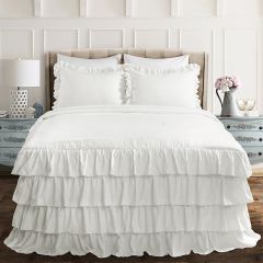 Layered Ruffle Bedspread Set