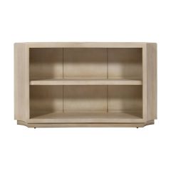 Concave Edge Wooden Console Table