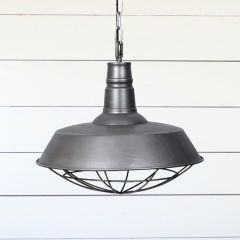 Antiqued Metal Dome Cage Pendant
