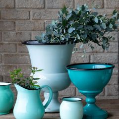 Enamel Estate Urn Planter