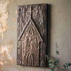 Pressed Metal Church Wall Decor