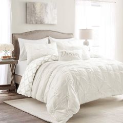 Pintuck Pale Bedding Set