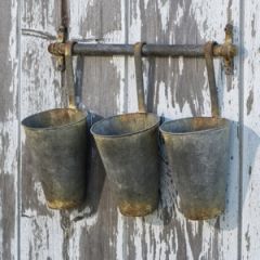 Metal Hanging Galvanized Buckets