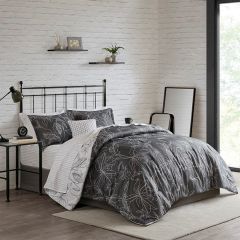Botanical Print Reversible Bedding Set