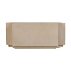 Concave Edge Wooden Cocktail Table