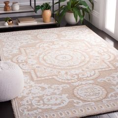 Abstract Elegance Ivory/Beige Area Rug