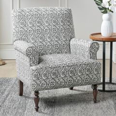 Patterned Accent Armchair