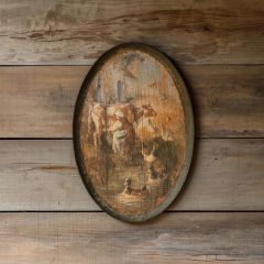 Aged Barnyard Tole Tray