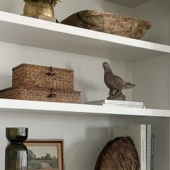 Aged Concrete Dove Figure Set of 2