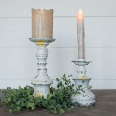 Aged Elegance Candle Holder