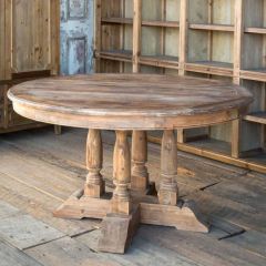 Aged Pine Balustrade Table