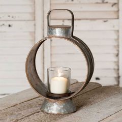Aged Workman's Candle Lantern