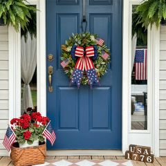 America Flag Patriotic Bow