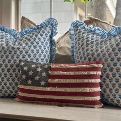 American Flag Throw Pillow