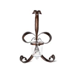 Antique Bronze Fleur De Lis Wall Sconce