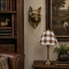 Antique Gold Fox Wall Mount