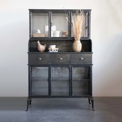 Antique Inspired Storage Display Cabinet