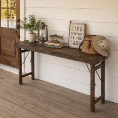Antique Style Folding Console Table