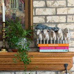 Antique White Sheep Planter
