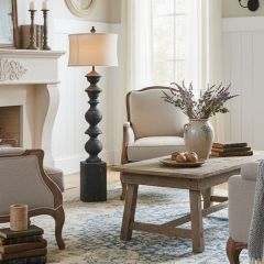 Antiqued Farmhouse Floor Lamp