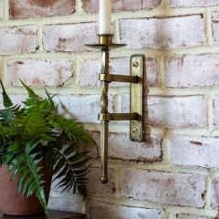 Antiqued Manor Wall Candle Holder