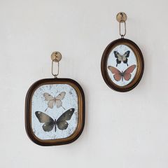 Antiqued Mirror Butterfly Wall Art