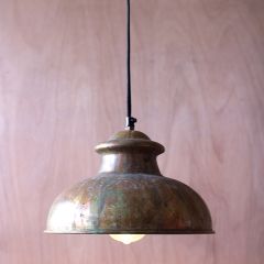 Antiqued Rustic Dome Pendant Light