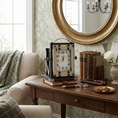 Antiqued Vintage Inspired Tabletop Clock