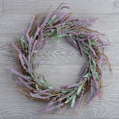 Artificial Lavender Wreath