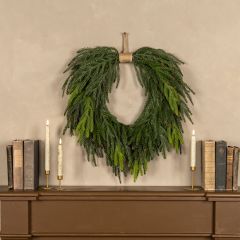 Artificial Pine Knotted Wreath