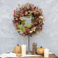 Autumn Leaf And Berry Wreath