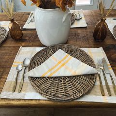 Autumn Plaid Farmhouse Placemat Set of 4