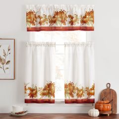 Autumn Pumpkins Tier Set And Valance