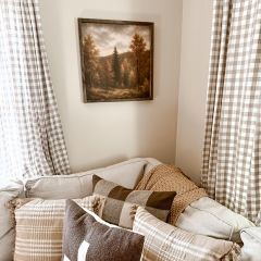 Autumn Woodland Printed Canvas Wall Sign