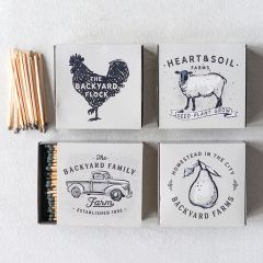 Farmhouse Matchboxes Set of 4