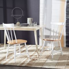 Spindle Back Farmhouse Dining Chair Set of 2