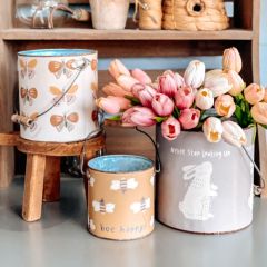 Bee Happy Buckets Set of 3
