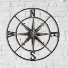 Round Compass Wall Decor