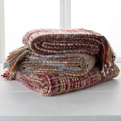 Multicolor Woven Throw Blanket