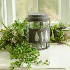 7 Inch Rustic Fern Jar
