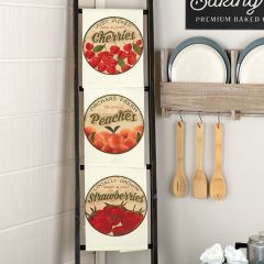 Fruit Print Tea Towels Set of 3