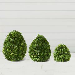 Decorative Boxwood Eggs Set of 3
