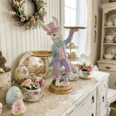 Balancing Butler Bunny with 2 Trays