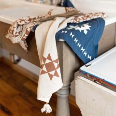 Barn Quilt Print Kitchen Towels Set of 3
