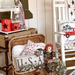 Barn Star Cutout Red Votive Holders Set of 2