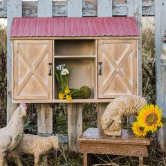 Barn Wall Cupboard Display Shelf