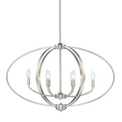 Pewter Linear Pendant With Matte Black Shade