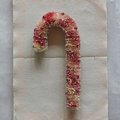 Beaded Bottlebrush Candy Cane