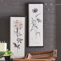 Beautiful Botanical Framed Wall Art Set of 2