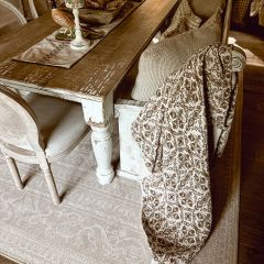 Beautiful Botanical Print Throw Blanket Millett
